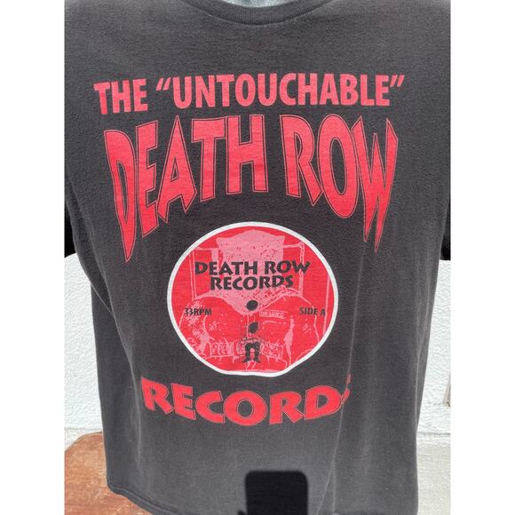 Death Row Records T Shirt Rap Label Tee Mens Medium - Picture 3 of 3